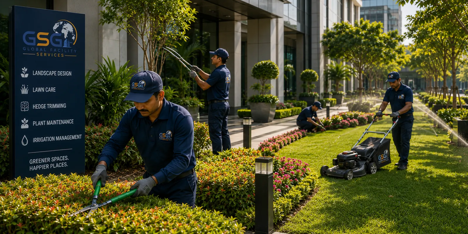 Landscaping and grounds maintenance by GSG Global Facility Services